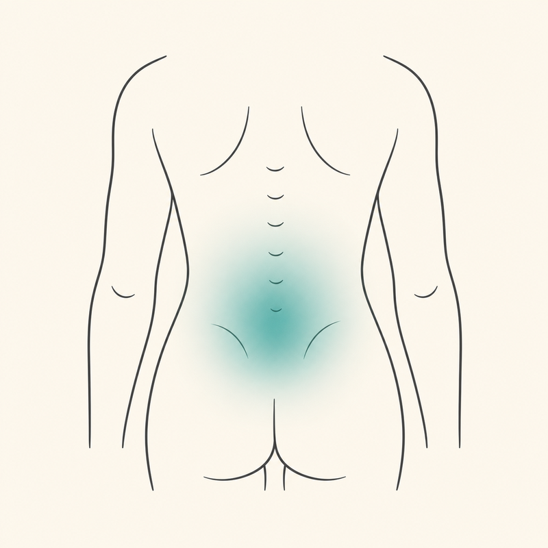 腰の痛みのイラスト
